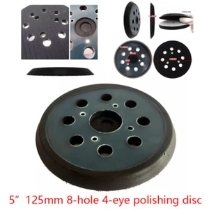 5" 125mm 8 Hole Black Sanding Backing Disc Pad Sander Hook and Loop For Makita - Picture 1 of 6