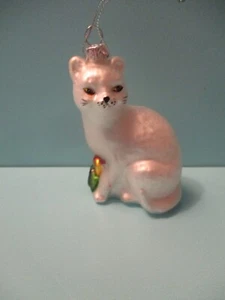 Old World Christmas Cat with gifts Ornament 4"tall - Picture 1 of 3