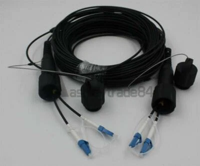 100M Lc-Lc UPC Sm Duplex Armored Feld TPU Optisch Patch Kabel Wasserdicht Kopf - Bild 1 von 3