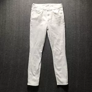 Pantalones de mezclilla para mujer Mother W26 blancos The Looker cortos ajustados tiro medio Milady celebridad - Imagen 1 de 13