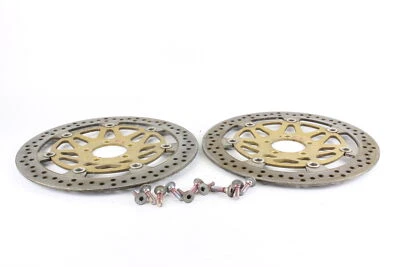 2001 Kawasaki Ninja Zx9r Front Left Right Brake Rotors Discs r2440 - Image 1 of 4