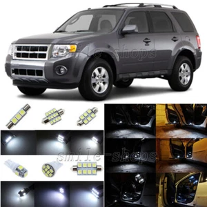 12pcs Xenon White LED Interior Light Package Fit For 2008-2012 Ford Escape - Picture 1 of 10