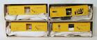 NEW HO Accurail 3 Pack + 1 50' Plug Door Box Car Kits - Fruit Growers Express