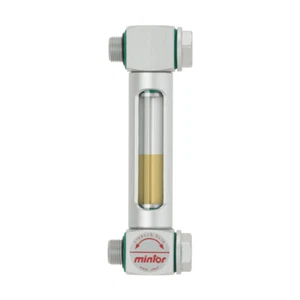 Indicador de nivel vertical hidráulico MintorGLVX con doble rosca vidrio pyrex - Imagen 1 de 2
