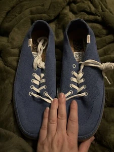 NEW Vans Circle Vee Knit Ecocush Moonlight Blue M-11.5 W-13 Ret $120 Skate Shoes - Picture 1 of 5