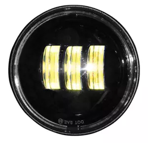 Black LED Spot Passing Light Lamp Bulb - Harley Touring Softail Roadking 11007 - Foto 1 di 1