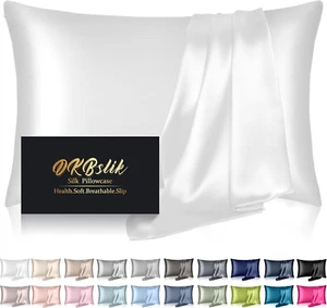 1 Pack Silk Pillowcase, Blissy -like DKBslik for Hair and Skin, white Standart S - Picture 1 of 8
