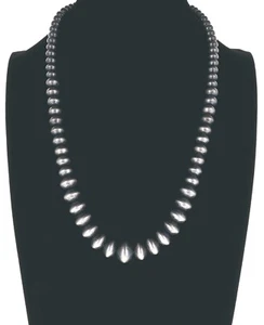 Collar de plata de ley graduada hecho a mano - Imagen 1 de 4