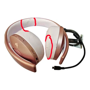 Auriculares inalámbricos Sony PlayStation 7.1 oro rosa PS4, PS5, PC - Imagen 1 de 1