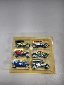 Reader's Digest 6 Diecast Vntg Antique Cars Peugeot Vauxhall Simplex Rolls-Royce - Picture 1 of 8