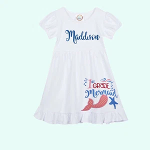 School dress, Personalized school dress, Back to school mermaid dress. School - Picture 1 of 6