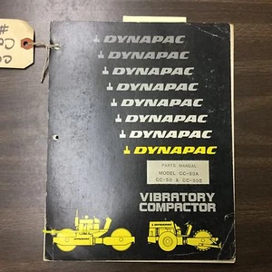 Dynapac CC-50 A/S PARTS MANUAL BOOK CATALOG VIBRATORY COMPACTOR TANDEM ROLLER - Picture 1 of 3