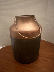 NEW  9"H x 6"W Rustic Container Ashland With Handle Copper Color Decorative Only - Picture 1 of 3