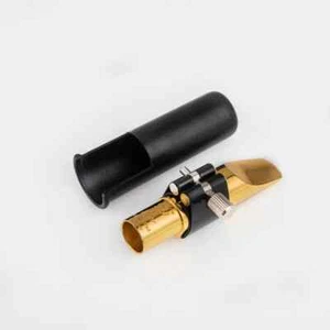 Boquilla de metal para saxofón alto soprano tenor de alta calidad chapada en oro #5-9 - Imagen 1 de 30