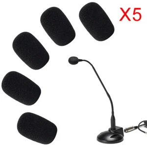 5PCS Mic Microphone Windscreen Soft Foam Pad Mic Cover Holder Sponge Skin B`fb - Picture 1 of 8