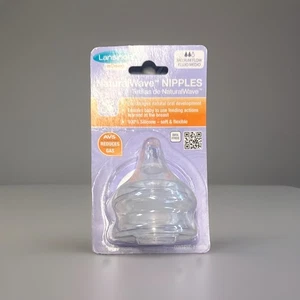 Lansinoh NaturalWave Brustwarzen Medium Flow BPA frei Silikon Babyflasche Nippel - Bild 1 von 2