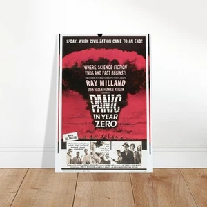 Panic in Year Zero Vintage Sci-Fi Movie Poster - Apocalyptic Cinema Art - Bild 1 von 9