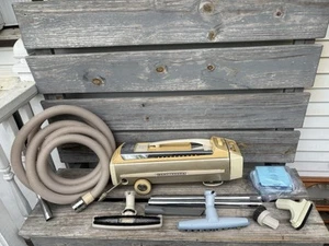 Vintage Electrolux Canister Vacuum Super J + Accessories  & Bags. Works Great. - Picture 1 of 22