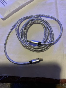 For Galaxy S20/S21/S23/S24/FE - Metal USB Cable 6ft Type-C Charger Cord Power - Picture 1 of 2