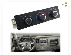 A/C Heater Control Switch Panel fits 2008-2018 GM GMC Savana 1500 2500 3500 4500 - Picture 1 of 5