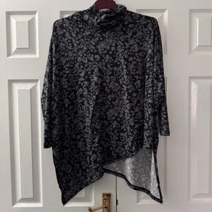 QED London Women’s Charcoal Grey Top One Size BNWT - Picture 1 of 5