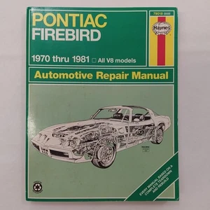 Manuale riparazioni Pontiac Firebird 1970-81 mod. V8 in inglese - Foto 1 di 4