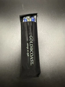 Set of 2 Gold Coast Always in Style Black Ink Pens Blue&Gold/Silver Tone SEALED - Picture 1 of 2