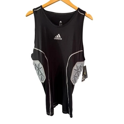 Adidas Techfit Ironskin Padded Sleeveless Shirt Mens XL Football Protective Tank - Image 1 of 3
