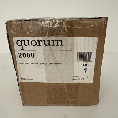 Quorum Lighting Accessory, Clear Seeded - 2000 - Image 1 of 3