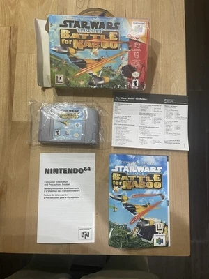 Star Wars Episode I Battle for Naboo Partially Sealed CIB Nintendo 64 N64 - Image 1 of 4