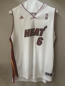 Maglia LeBron King James Miami Heat NBA Swingman Uomo X-Large Bianca. 1376 - Foto 1 di 2
