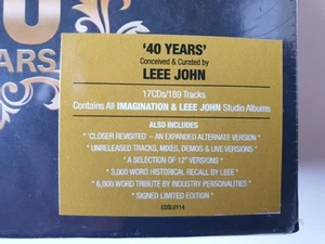 IMAGINATION featuring Leee John : 40 Years CD Box Set 17 discs 2023 NEW SEALED - Picture 1 of 6