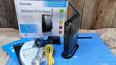 ActionTec Wireless N DSL Modem 4 Port GT784WN 300mbps Compatible W/ ATT, Verizon - Image 1 of 4