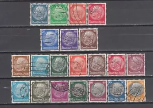 Germany 1932-1933 Hindenburg Mi 467-473, 482-495 Used - Picture 1 of 1