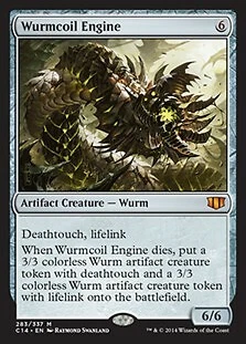Magic the Gathering MtG 2014 Commander Mythic Rare Wurmcoil Engine #283 - Image 1 of 1
