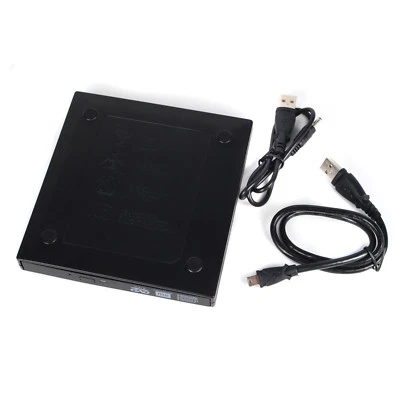 External USB2.0 Slim Case Enclosure 9.5mm SATA Laptop Tray CD DVD Drive Bur D8S0 - Image 1 of 4