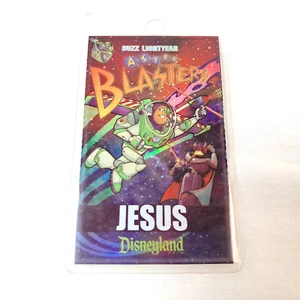 Disneyland Astro Blasters JESUS ID Card Buzz Lightyear Toy Story Disney Pixar - Picture 1 of 6