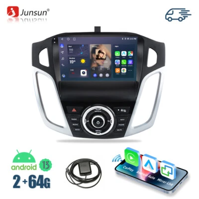 64G Für Ford Focus 2012-2018 MK3 Android 13 Autoradio CarPlay GPS Navi RDS BT - Bild 1 von 4