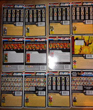 GI JOE COBRA FILE CARDS JOBLOT 2.  APPROX 129 CARDS WITH  FILECARDS ON THE BACK