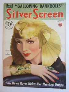 Silver Screen Magazine v. 4 #11, Sept 1934 FN Claudette Colbert Cleopatra Cvr! - Picture 1 of 8