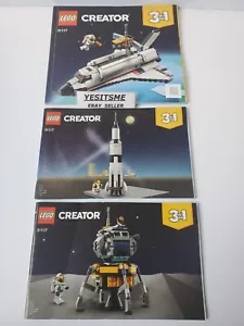 LEGO CREATOR 31117 Space Shuttle Adventure Building Kit Book Instructions Only. - Picture 1 of 2