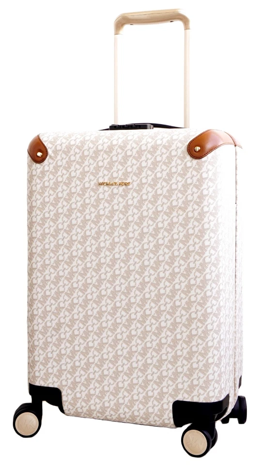 Michael Kors Tasche Reisekoffer Travel Empire SM Hardcase Trolley Vanilla 360° - Bild 1 von 4