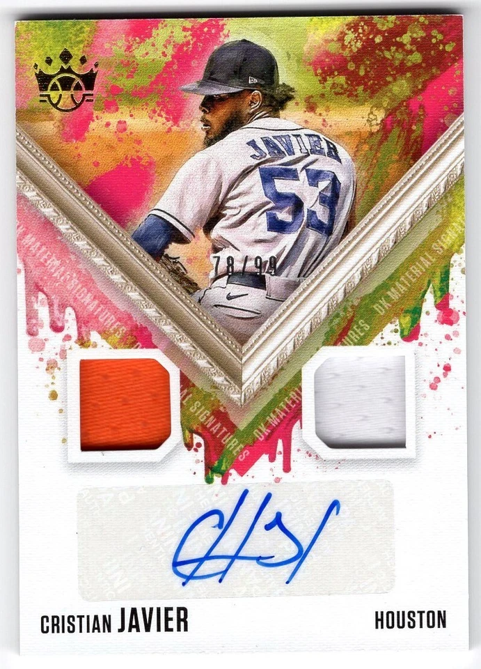2021 Diamond Kings DK Materials Gold Autograph #76 Christian Javier 78/99 *B120 - Image 1 of 1