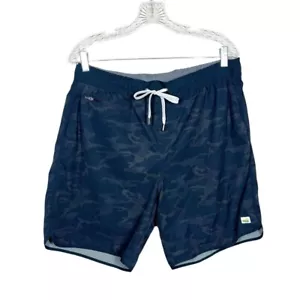 Vuori Mens Banks Black Camo 7.5” Inseam Performance Athletic Shorts Size XL - Picture 1 of 8