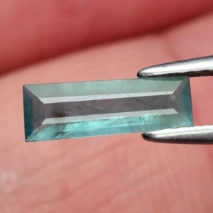 GRANDIDIERITE 0.49ct Greenish Blue Baguette 9.5x3.2mm Natural Untreated Africa - Imagen 1 de 24
