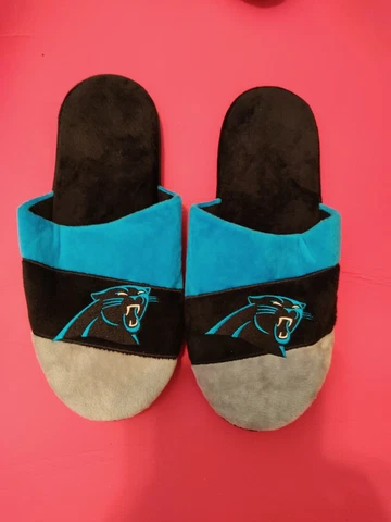 Carolina Panthers Mens Colorblock Slide Slippers Size XL 13 14 New Without box Cover