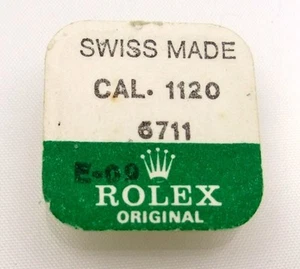 Reloj Rolex genuino 6711 piezas calibre 1120 1300 rueda invertida nuevo de lote antiguo sellado - Imagen 1 de 2