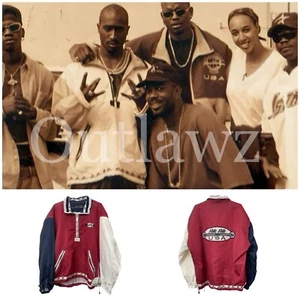 Marc Buchanan Pelle Pelle Windbreaker Jacke **Stil getragen von 2Pack ** Vintage 90er Kani - Bild 1 von 12
