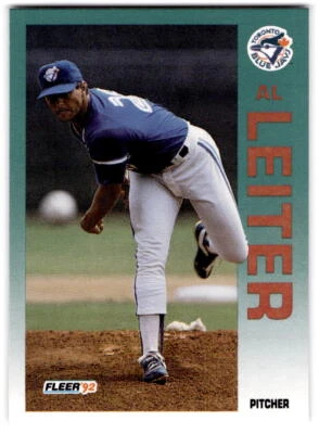 Al Leiter 1992 Fleer #334 Toronto Blue Jays - Image 1 of 2