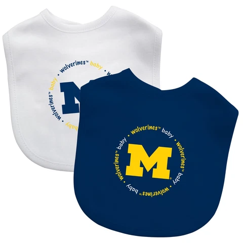 Michigan Wolverines Baby Bibs 2-Pack Cover